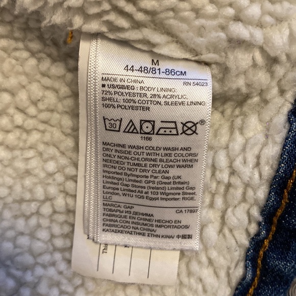 Gap Fleece Jeans Jacket - Picture 7 of 7
